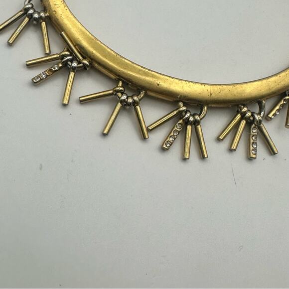 Madewell Cuff Bracelet Tassels Fold tone Western Coastal Cowgirl Boho Casual - Picture 2 of 11